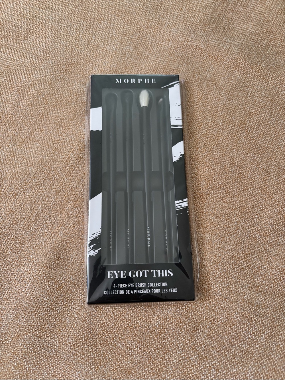 Morphe 4-Piece Eye Brush Set - Black & White